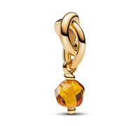 PANDORA SHINE Facettierter honiggelber Ewigkeitskreis Charm-Anhänger NOVEMBER 763462C11