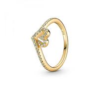 Damenring -Wishbone Herz- Pandora Gelb 54 (Artikelnummer: 31459/60X54)