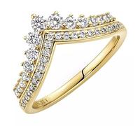 Pandora Schmuck 167736C01 Damenring Wish Tiara Goldfarben 58/18.5