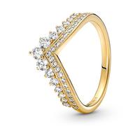 PANDORA SHINE Ring Timeless "Prinzessinnen Wünsche" 14k gelbvergoldet, Zirkonia 167736C01 62