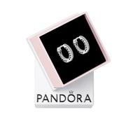 Pandora Signature Creolen Pavé-Herz, 14-karätig vergoldet