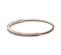 PANDORA Signature I-D Pavé Armreif in der Farbe Roségold aus rosévergoldeter Metalllegierung - Größe: 19 cm, 582313C01-3
