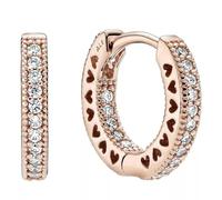 Pandora - Ring - Rosa funkelnde Krone - Silber - Roségold - 188289C01-50 - Gr. 50