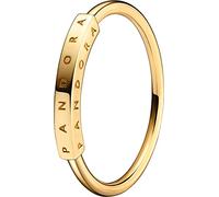PANDORA Signature Ring Logo, 14-karätiges Gold