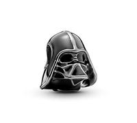 PANDORA Star Wars Darth Vader Charm in Silber-Schwarz und Sterling-Silber oxidiert aus der Star Wars x Collection