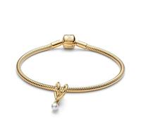 PANDORA Starter-Set Damenarmband Goldfarben Gewickeltes Herz 21118-21