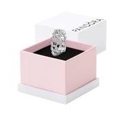 PANDORA Timeless Pavé Cuban Ketten-Ring aus Sterling Silber mit Zirkonia, Größe: 56, 193557C01-56