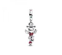 PANDORA Moments Disney Minnie Maus Eislaufen Charm-Anhänger aus Sterling Silber, Kompatibel Moments Armbänder, 793530C01