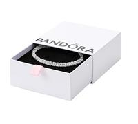 PANDORA Sterling silver Man-made crystal Blue 591469C02 Damenarmband