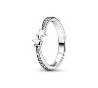 PANDORA Sternschnuppen Funkelnder Ring aus Sterling-Silber mit Cubic Zirkonia Steinen verziert, Moments Collection, Größe: 58, 192365C01-58