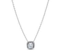 Pandora Halskette 393560C02-45 Strahlenkranz-Anhänger Sterling Silber Zirkonia 45 cm