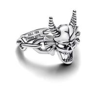 PANDORA Stranger Things Hellfire Club Ring aus Sterling Silber mit Zirkonia, Größe: 58, 193569C00-58