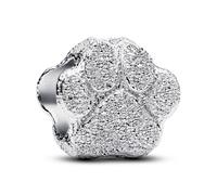 Pandora Mini-Charm Strukturierte Pfote 794043C00 – Sterling Silber