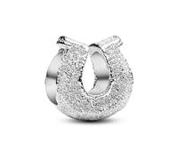 Pandora Mini-Charm Strukturiertes Hufeisen 794056C00 Sterling Silber – Kompatibel mit Moments