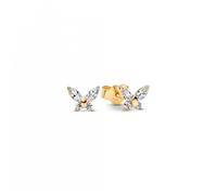 Pandora 264264C01 - Schmetterling Ohrstecker - Gelbgold Vergoldung - Zirkonia