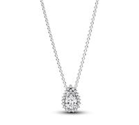 Pandora Halskette Timeless 392832C01-45 Funkelnde Birne Zirkonia Sterling Silber 45 cm Damen