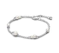Pandora Timeless Armband, Sterlingsilber, mit weißer, behandelter Süßwasserzuchtperle und klarem Cubic Zirkonia