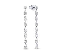 Pandora 293159C01 Damen-Ohrringe Silber Ohrhänger Funkelnde Acht Steine