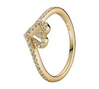 Damenring -Wishbone Herz- Pandora Gelb 54 (Artikelnummer: 31459/60X54)