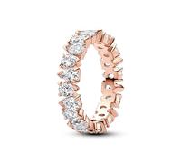 PANDORA Timeless Ewigkeitsring, 14-karätig Roségold-vergoldet, mit klarem Cubic Zirkonia