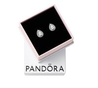 Pandora Schmuck 292834C01 Damen-Ohrringe Silber Funkelnde Birne mit Heiligenschein