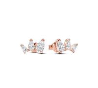 Pandora Damen-Ohrringe 282836C01 – Funkelnde Birne aus Sterling Silber, rosévergoldet mit Zirkonia