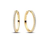 Pandora Damen Creolen Timeless – 14K-vergoldete Metalllegierung mit Zirkonia – 264652C01