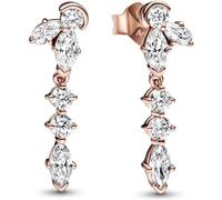 Pandora® 'Herbarium Cluster' Damen Verchromtem Metall Ohrhänger - Rosé 282404C01