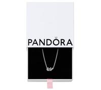 PANDORA Timeless Funkelnde Mond & Stern Collier-Halskette aus Sterling Silber mit Zirkonia Steinen, Größe 45cm, 392991C01-45