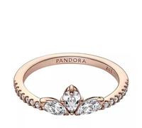 Pandora - funkelndes Herbarium Cluster Ring - 182392C01-60 - Roségold Vergoldung - Zirkonia - Klar - Gr. 60