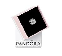 PANDORA Timeless Funkelndes Rundes Pavé-Charm mit Zirkonia Moments Collection, kompatibel Moments Armbändern, 792630C01