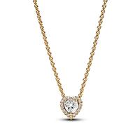 Pandora 368425C01-45 Damen-Kette Funkelndes Herz Goldfarben