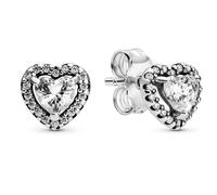 PANDORA Timeless Herz-Ohrstecker aus Sterling-Silber - 298427C01