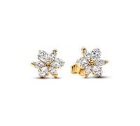 Pandora Schmuck 262633C01 Damen-Ohrringe Funkelndes Herbarium Goldfarben