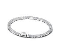 Pandora 594227C01-18 - Ovales Cuban-Panzerarmband - Sterling Silber - Zirkonia - 18 cm