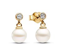 PANDORA Timeless Perlen-Ohrhänger, 14 Karat vergoldet - 263153C01
