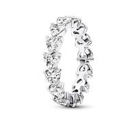 Pandora Timeless Ring Herzen, Sterlingsilber, mit klarem Cubic Zirkonia