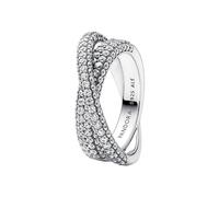 PANDORA Timeless Ring, überkreuzt, Sterlingsilber, mit klarem Cubic Zirkonia
