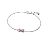 Pandora 594234C01 Damenarmband Schleife Pink Silber 18 cm