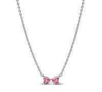 Pandora 394235C01-45 - Schleife Anhängerkette - Sterling Silber - Zirkonia Pink - 45 cm