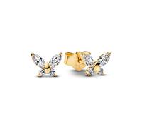 Pandora 264264C01 - Schmetterling Ohrstecker - Gelbgold Vergoldung - Zirkonia