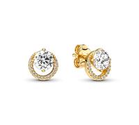 Pandora Ohrstecker 261248C01 Sparkling Round Halo 14k metall vergoldet