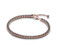 Pandora 581469C02 Schwarz Funkelndes Tennis-Armband Roségoldfarben 20 cm