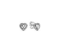 Pandora 298427C01 - Heart - Herz Sterling Silber Ohrstecker + Zirkonia
