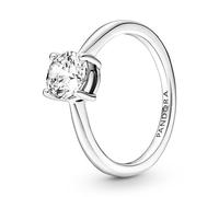 Pandora Timeless Solitärring, Sterlingsilber, mit klarem Cubic Zirkonia