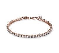Pandora Timeless Tennisarmband, funkelnd, 14-karätig Roségold-vergoldet, mit klarem Cubic Zirkonia