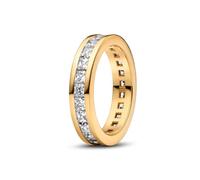 PANDORA Damen-Ring Ewigkeit Goldfarben 163797C01-54 Ringgröße 54/17,2