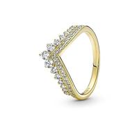 Pandora Timeless Wishbone-Ring Tiara, 14-karätig vergoldet, mit klarem Cubic Zirkonia