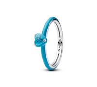Pandora ME 193828C01-48 - türkisfarbener Herz Stein Ring - Sterling Silber - Gr. 48