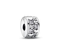Pandora Schmuck 792235C01 Silber Clip Unendliche Funkelnde Herzen